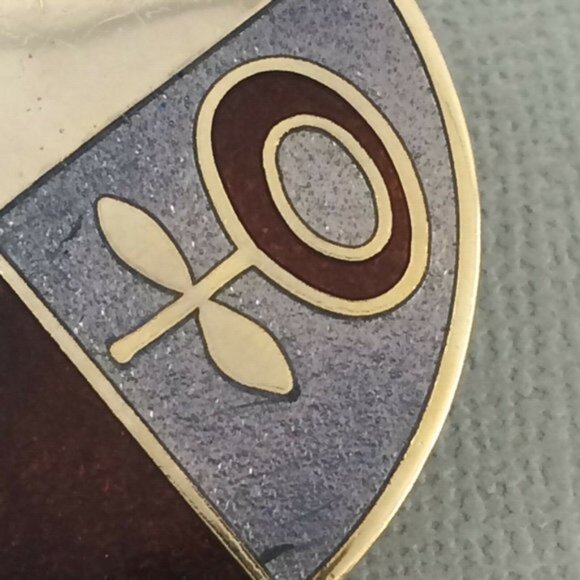 De Passille Sylvestre Enamel Modernist MCM Flower Brooch Pin Vtg Quebec - Picture 4 of 12